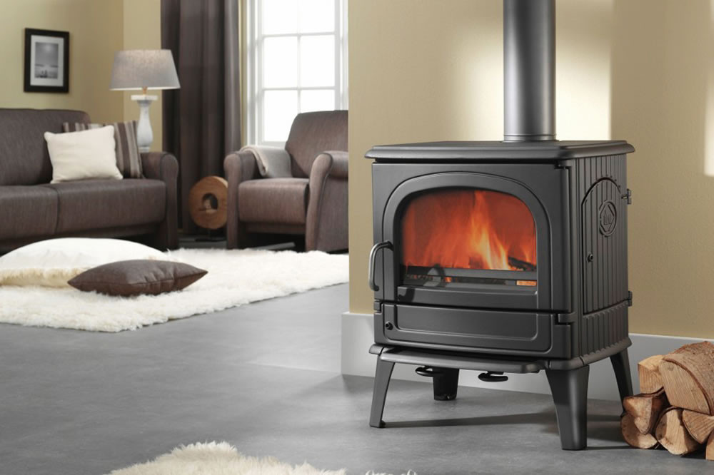 Poêle à bois 64 CB laqué anthracite