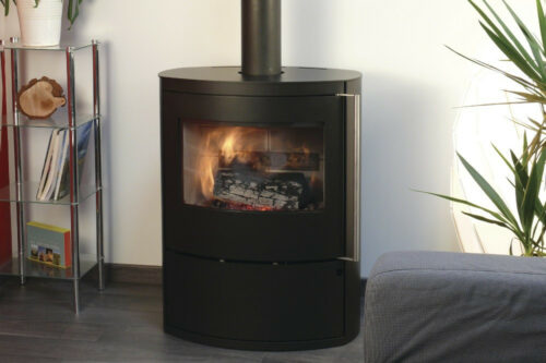 Poêle à bois Bombay acier noir
