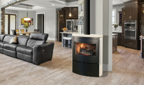 Poêle à bois Bombay acier noir – Image 3