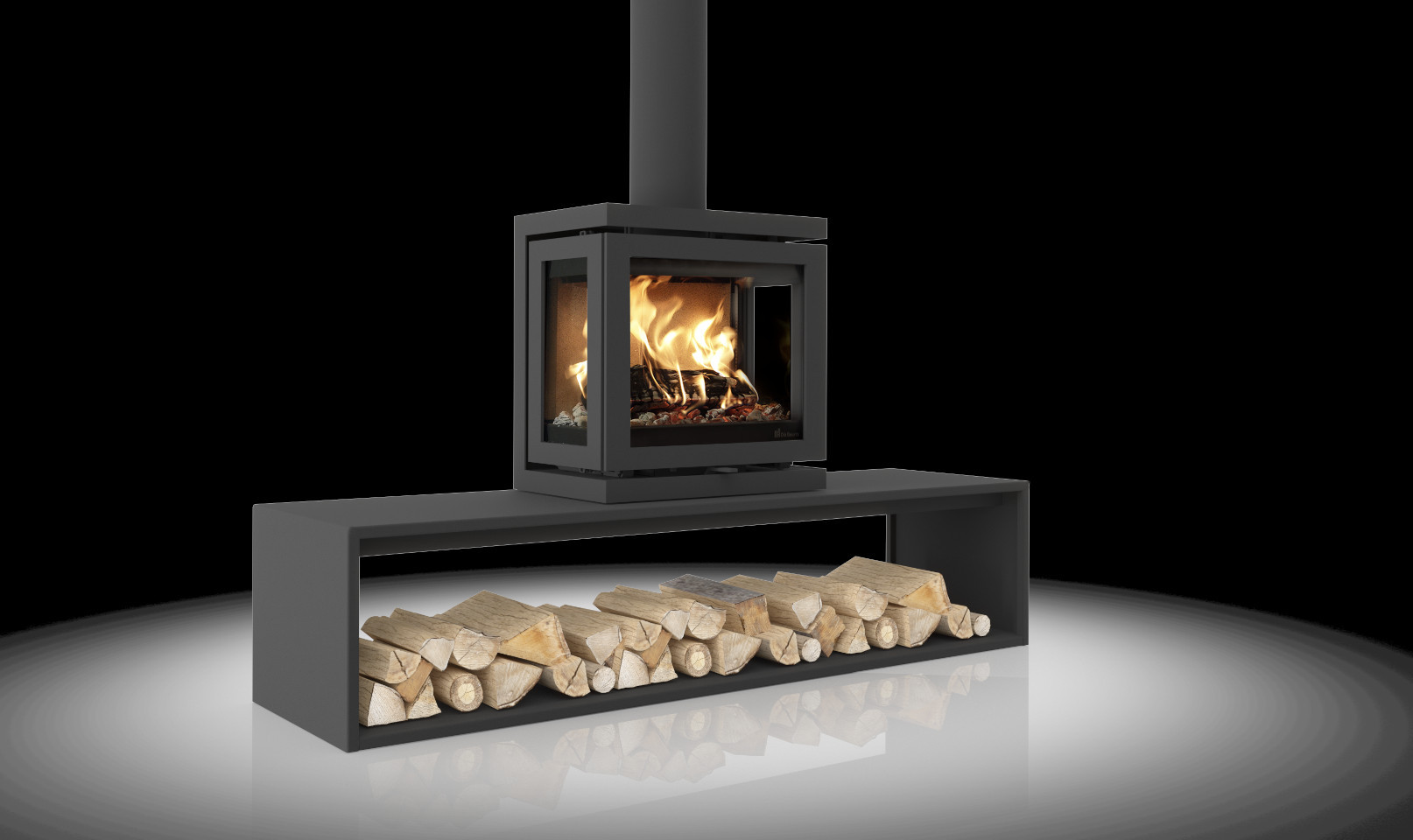 Poêle à bois Vidar Triple Small – Image 3