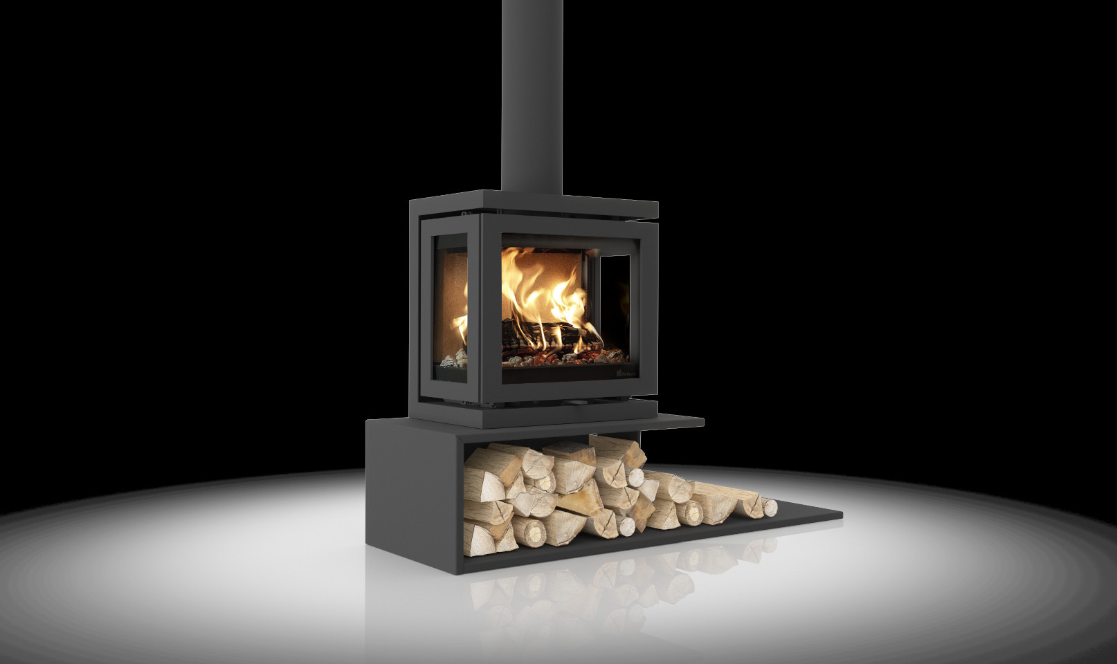 Poêle à bois Vidar Triple Small – Image 4